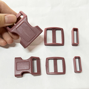 Red Quick Release Strap Webbing Side Adjustable Plastic Clip Plastic Buckle for Bag - Product Image 3