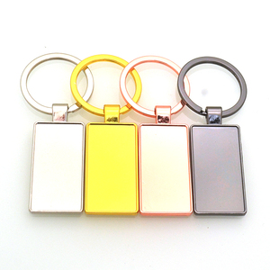 4色展開、人気商品、米国サイズ、無地の車用ナンバープレートキーホルダー - Product Image 3