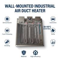 Chauffage électrique efficace à cadre tubulaire à ailettes 220 V pour conduits d'air, équipement de chauffage par conduits pour le chauffage de l'air