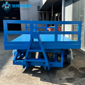 Bandara tugas berat Trailer <span class=keywords><strong>Flatbed</strong></span> Trailer empat roda kemudi transportasi truk pemasok di Cina - Product Image 2