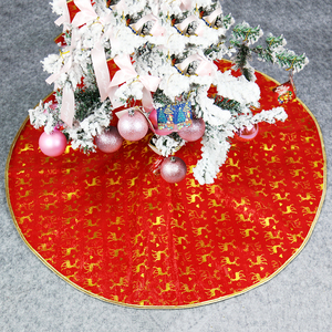 Alfombra de <span class=keywords><strong>Navidad</strong></span> Personalizada de Fábrica, con Forro Rojo, Duradera y Ecológica, de 90 cm de Diámetro, con Estampado de Renos y Copos de Nieve, <span class=keywords><strong>Feliz</strong></span> <span class=keywords><strong>Navidad</strong></span> - Product Image 2
