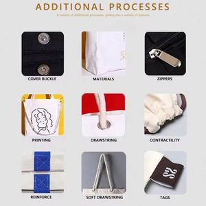 Fashion <b>Extra</b> <b>Large</b> Capacity Oversized Shoulder Shopping Canvas Custom Cotton Tote Weekender Bag for Women - Product Image 5