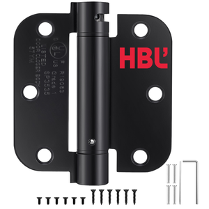 Kim loại rắn 4 inch tự đóng cửa mềm đóng cửa bản lề 5/8 bán kính tròn dễ dàng để cài đặt tại chỗ bán buôn đồ nội thất bản lề - Product Image 1