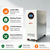 Station d'énergie solaire UBETTER Split IP65 48V/51.2V LiFePO4, batterie domestique 628AH, 3 phases, 32KWH, stockage d'énergie solaire