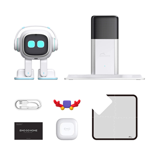 <span class=keywords><strong>Robot</strong></span> de compagnie de bureau EMO AI avec station de recharge automatique, plus de 1000 expressions, roues Mecanum, haut-parleur 3W, USB Type-C, compagnon intelligent, cadeau pour enfants - Product Image 4