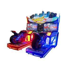 Super Machine de Course Moto Géante : Unité de Jeu à Mouvement Complet pour Adultes – Aire de Jeu Intérieure pour Parc d'Attractions - Product Image 1