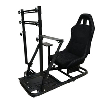 NBL Racing Simulator Racing Wheel Stand avec affichage Ensemble complet avec siège pour G29 R5 R9 T300 Simulation Games Car Racing Monitor