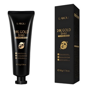 OEM/ODM/OBM LAIKOU Mascarilla Facial Peel-off de Lámina de Oro y Baba de Caracol 50g en Caja de Color para Limpieza de Poros y Eliminación de Puntos Negros - Product Image 3