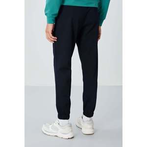 Pantalon de survêtement pour homme bleu marine texturé coupe standard - 82156 - Bleu marine - Product Image 5