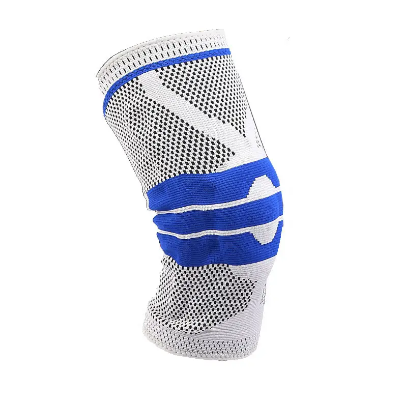 Best Seller Nylon Knee Protector Sports Knee Support Compression Sleeve Knee Brace with Side Stabilizers & Patella Gel Pads