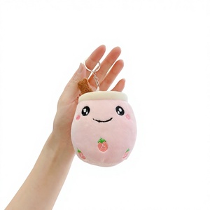 Oso de Peluche Bordado de Dibujos Animados de Celebridad de <span class=keywords><strong>Internet</strong></span>, Súper Suave, Antiestrés, Regalo para Tiendas de Té con Leche, Muñeco de Peluche Pequeño con Colgante de Malla - Product Image 5