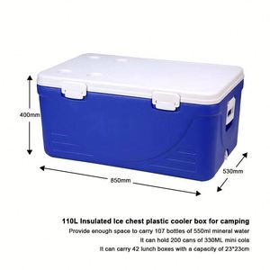 Wholesale 110L Large Capacity Camping <b>Cooler</b> Box Waterproof Heavy Duty <b>Cooler</b> Box for Medical Food <b>Drinks</b> - Product Image 2