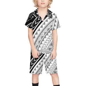 Prix usine décontracté <span class=keywords><strong>ensemble</strong></span> <span class=keywords><strong>de</strong></span> plage pour enfants personnalisé classique polynésien samoan Tribal costume pour enfants mode à la mode décontracté - Product Image 6