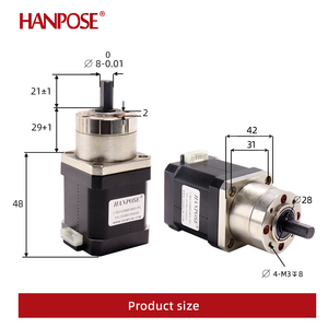 HANPOSE <span class=keywords><strong>Nema</strong></span> <span class=keywords><strong>17</strong></span> motore riduttore epicicloidale motore passo-passo muslim52n. cm 1.8A rapporto motore riduttore epicicloidale - Product Image 4