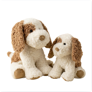 Peluche chien taille réelle en gros, jouets en peluche personnalisés, faible MOQ, chien <span class=keywords><strong>Beagle</strong></span> <span class=keywords><strong>noir</strong></span> <span class=keywords><strong>et</strong></span> <span class=keywords><strong>blanc</strong></span> en peluche assis <span class=keywords><strong>et</strong></span> moelleux - Product Image 1