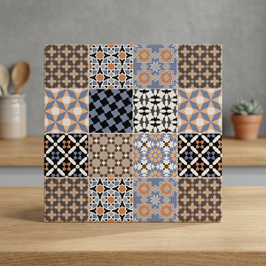 Azulejos de Cerámica Digitales Esmaltados de Diseño Marroquí, 30x30cm, Patrón Cuadrado, Impermeables, Estilo Villa - Product Image 3
