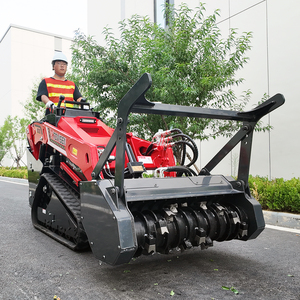 Mini-chargeuses compactes sur chenilles hydrauliques Tovisen V1000 avec moteur Kubota D1105 et broyeur forestier à fléaux - Product Image 3