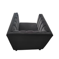 Canapé en velours design moderne, siège individuel, banquette de luxe pour villa, centre commercial, hall d'hôtel, canapé d'angle modulaire personnalisable