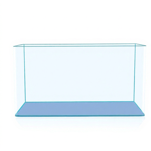 ตู้ปลาทรงสี่เหลี่ยมกระจกใส - ชุดตู้ปลาตั้งโต๊ะสำหรับเต่าและปลา - Product Image 1