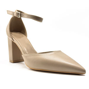 Escarpins de bureau pour femmes, été et printemps, taille européenne, commande personnalisée, talons hauts en satin, <span class=keywords><strong>7</strong></span> <span class=keywords><strong>cm</strong></span>, sandales à talons épais et bout pointu - Product Image 1