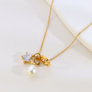 Custom Name Necklace 18k Gold Plated Cross Border Multi Seamless Strict Quality Control Waterproof Property Certified - Product Image 3