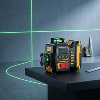 Niveau laser de précision industriel personnalisable DIY, classe 2, 12 lignes, lumière verte, batterie Li-Ion, auto-nivelant, pour la construction, réglable