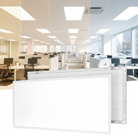 Panel LED Plano Empotrable de 2x4FT 2x2FT 60W 6000K, Luz de Techo Empotrada con Retroiluminación, Ideal para Dormitorio
