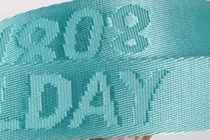 Tuỳ Chỉnh Blanks Nylon Dệt Logo Jacquard Cổ Dây Buộc - Product Image 5