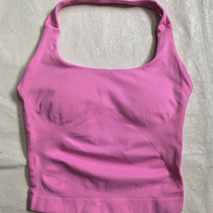 Top Deportivo Halter de Yoga sin Costuras de Alto Impacto para <span class=keywords><strong>Mujer</strong></span>, Éxito de Ventas, Ecológico, Elástico en Cuatro Direcciones y Transpirable con Logotipo - Product Image 5