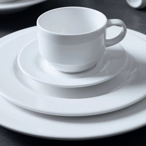 مجموعة أواني طعام بورسلين بيطو-مجموعة أطباق بيضاء بالجملة مجموعة أواني طعام بورسلين - Product Image 4