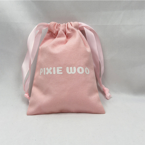 Eco Friendly Reusable Cotton Canvas <b>Drawstring</b> <b>Bag</b>, Simple Style Pouch <b>Bag</b> - Product Image 5