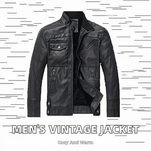 RNSHANGER New <b>Men's</b> <b>Leather</b> <b>Jackets</b> Spring Casual Motorcycle PU <b>Jacket</b> Biker Vintage Zipper Hooded Warm - Product Image 2