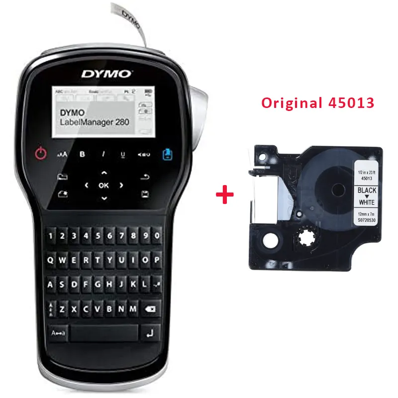 Dymo LM280 LM-280 Engels Draagbare Label Printer Machine Voor D1 Tape 6/9/12Mm 45013 45022 45023 45024