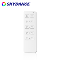 SKYDANCE Vente Chaude RU4 4 Zones 10 Touches RF 2.4G Télécommandes Sans Fil Variateurs pour Contrôleur LED