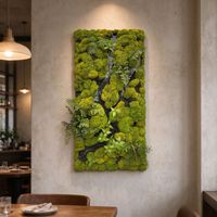 Panneau mural en mousse préservée de qualité supérieure de 100 cm pour la décoration intérieure