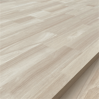 Panneau en bois de caoutchouc massif collé sur mesure, épaisseur 20 mm 25 mm, qualité mobilier, planche droite