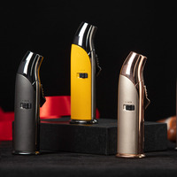 Briquet torche Qianxun à flamme bleue au gaz butane, personnalisé, vente en gros, pour la cuisson et les feux d'extérieur