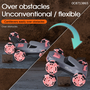 Voiture de course à roulettes à 6 roues rechargeable, rotation à 360 degrés, jouets de cascade pour enfants avec télécommande - Product Image 6