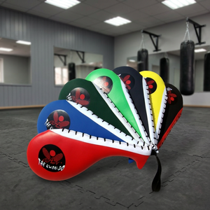Single Leaf Martial Arts Kick Paddle/Target-Taekwondo Karate Striking Target Board Heavy Duty PVC <b>Training</b> Pad 39CM*18CM for - Product Image 3