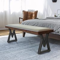 Pieds de meubles en acier carbone noir mat de type X, support de table géométrique, pieds antidérapants, table de cuisine en bois faite à la main DIY