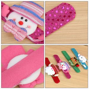 New Arrives Christmas Decor Deer Plush Bracelet Toy Gift Reusable Hand Slap Clap Wristband for Kids - Product Image 5