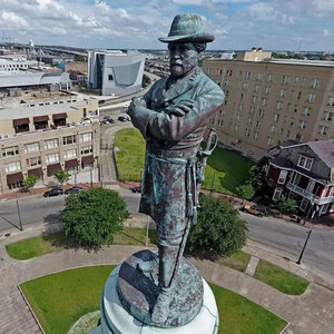 Statua di Atlante che Regge il Globo in Bronzo Fuso, Grande Scultura Moderna in Metallo per Piazza Urbana - Product Image 2