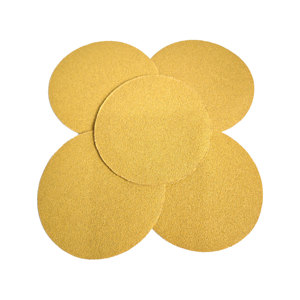 Deerfos CA331 800Grit Discos de lijado de <span class=keywords><strong>6</strong></span> <span class=keywords><strong>pulgadas</strong></span> Disco de lija dorado Premium con gancho y bucle - Product Image 3