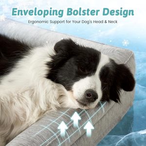 Cama refrescante para perros con funda extraíble, sofá ortopédico para mascotas para el verano, cama ortopédica para cachorros con espuma viscoelástica, sofá grande para mascotas, cama refrescante para perros - Product Image 2