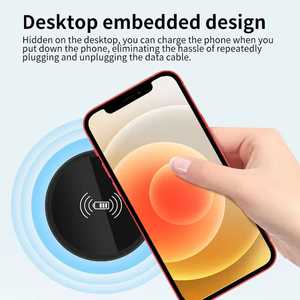 <span class=keywords><strong>Chargeur</strong></span> intégré de bureau sans fil rapide pour iPhone 16 15 14 13 12 Pro Max <span class=keywords><strong>Samsung</strong></span> S24 S23 Xiaomi charge inductive rapide - Product Image 4