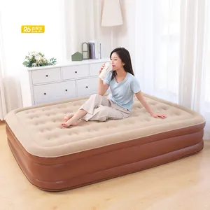 Redde Booダブルデザインインフレータブルエアベッド優れた品質の寝室植毛生地エアマットレス