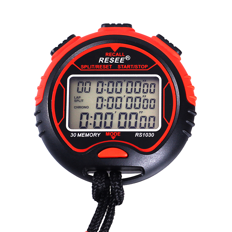RESEE бренд RS1030 30 Laps Memories спортивные секундомер часы цифровой секундомер