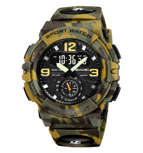 Cadeau de noël 2024 célèbre marque SKMEI 2341 nouveau design sport montre numérique pour hommes 5atm étanche analogique - Product Image 4