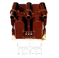 Transformateur combiné 100/5A 10kV JSZV12-10R classe 0.2 pour boîtier de comptage ou utilisation en distribution d'énergie extérieure