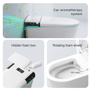 WC intelligent monobloc automatique à poser au sol, certifié CE CUPC, pour salle de bain, à prix abordable - Product Image 2